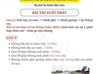 Những điều học viên phải nhớ trong 3 bài thi sa hình đầu tiên tránh bị mất điểm